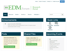 Tablet Screenshot of edmforumresearchportal.org